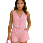Conjunto Colete e Shorts em Alfaiataria
Conjunto Colete e Shorts
Conjunto Colete Alfaiataria
Conjunto Colete