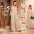 Macacão Pantalona Wide Leg em Linho com Alças Ajustáveis
Macacão Pantalona Wide Leg em Linho
Macacão Wide Leg
Macacão Pantalona