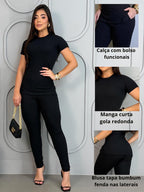 Conjunto Canelado Blusa Fenda Lateral + Calça com Bolso
Conjunto Canelado Blusa Fenda Lateral
Conjunto Canelado Blusa + Calça com Bolso
Conjunto Canelado