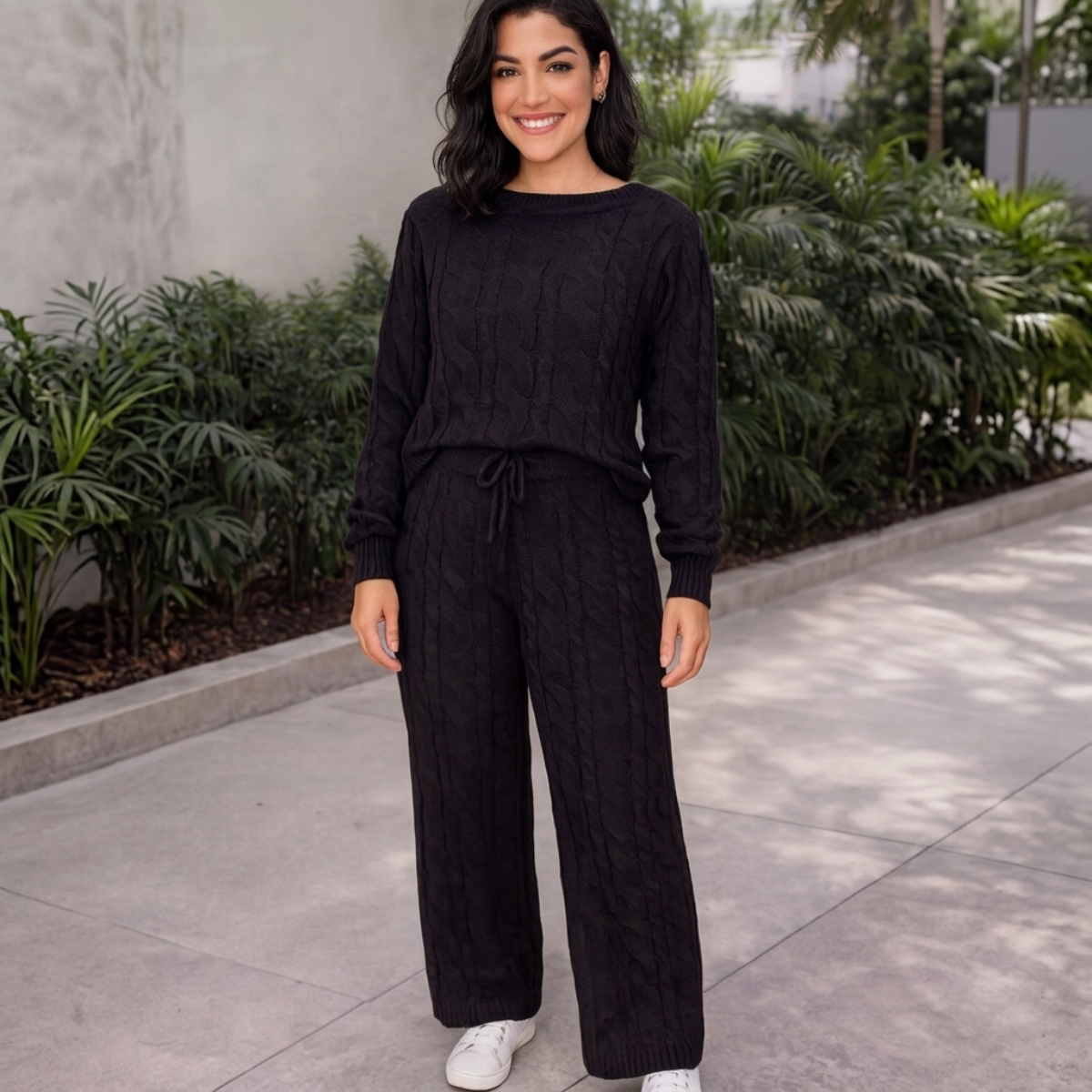 (PAGUE 1 LEVE 2) Conjunto Aurora em Tricot | Blusa + Calça [PROMOÇÃO OUTONO/INVERNO]