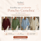 Poncho Genebra™ em Tricô Premium