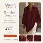 Poncho Genebra™ em Tricô Premium