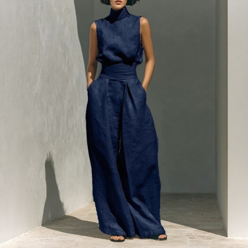Conjunto Lysenne em Linho de Algodão com Gola Alta Drapeada e Pantalona Ampla
Conjunto Lysenne em Linho de Algodão com Gola Alta
Conjunto Lysenne em Linho de Algodão
Conjunto Lysenne