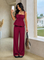 Conjunto Mel Blusinha Batinha Alças Amarração + Calça Pantalona
Conjunto Mel Blusinha Batinha Alças Amarração
Conjunto Mel Blusinha + Calça Pantalona
Conjunto Mel