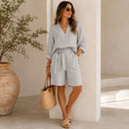 Conjunto Nalenne em Linho de Algodão com Camisa Ampla e Bermuda
Conjunto Nalenne em Linho de Algodão com Camisa Ampla
Conjunto Nalenne com Camisa Ampla e Bermuda
Conjunto Nalenne