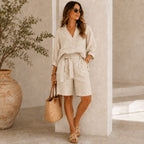 Conjunto Nalenne em Linho de Algodão com Camisa Ampla e Bermuda
Conjunto Nalenne em Linho de Algodão com Camisa Ampla
Conjunto Nalenne com Camisa Ampla e Bermuda
Conjunto Nalenne